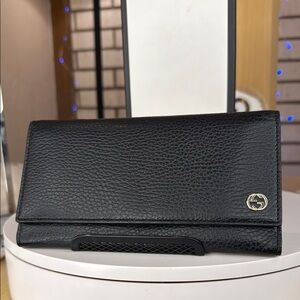 Gucci Black Leather Wallet